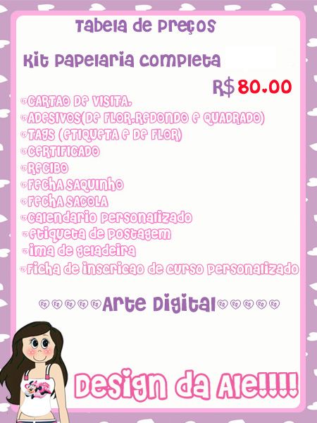 ** Papelaria Kit Completo **